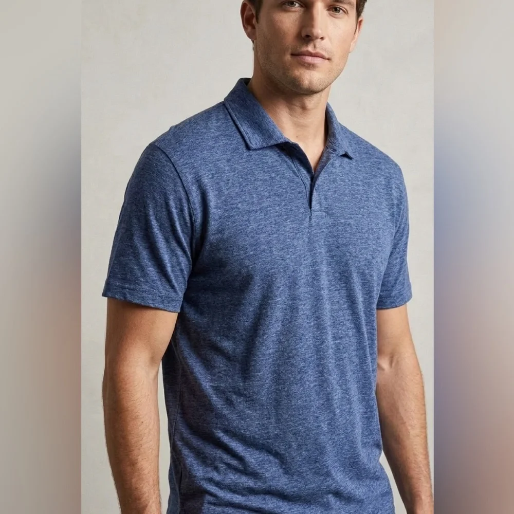 Banana Republic Linen Blend Shirt in Dark Blue— size xl
